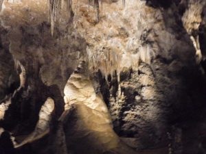Underground formation in a main room of the caves in Carlsbad Caverns National Park