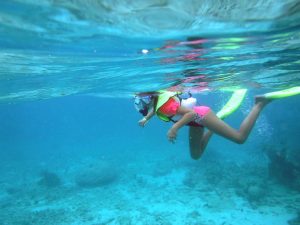 Snorkeling the coral reef is a unique family outdoors adventure in Florida